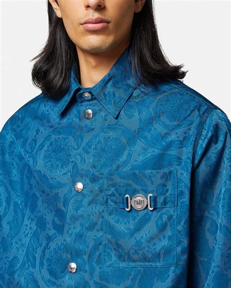 versace jacke weiß blau|versace mäntel herren.